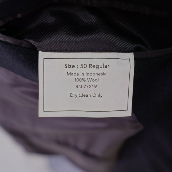 Pronto Uomo Wool Charcoal Gray 2 Button Blazer 48L Tagged 50R - Picture 9 of 12